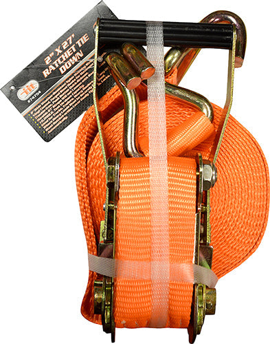 IIT 2''x27' RATCHET TIE DOWN w/J HOOKS