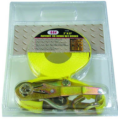 IIT 2''x27' RATCHET TIE DOWN w/J HOOKS