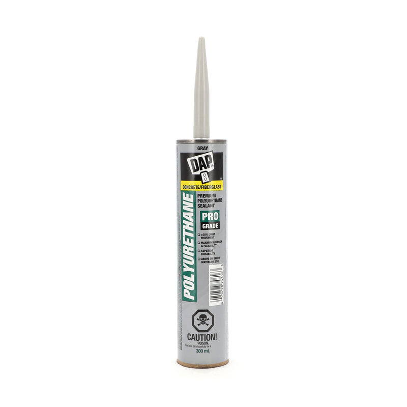 DAP CONCRETE 10.1OZ FIBERGLASS POLYURETHANE SEALANT GREY COLOR NO BIG BOX