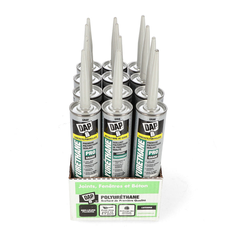 DAP CONCRETE 10.1OZ FIBERGLASS POLYURETHANE SEALANT GREY COLOR NO BIG BOX
