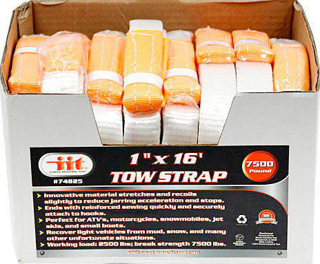 IIT 1'' x 16' TOW STRAP -7500 LB.