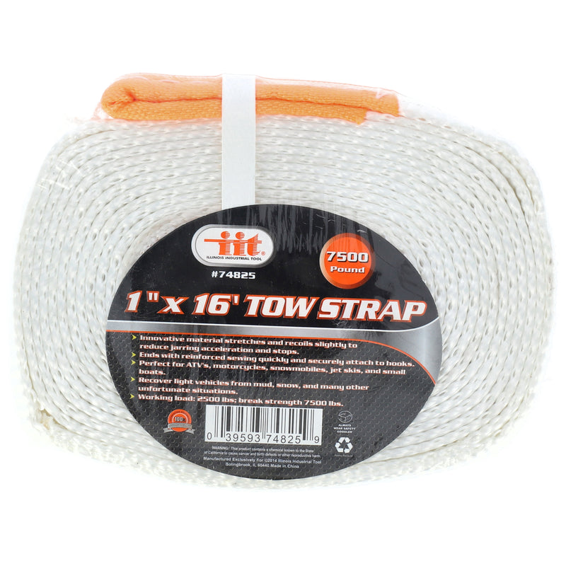 IIT 1'' x 16' TOW STRAP -7500 LB.