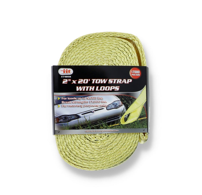 2 x 20' RECOVERY TOW STRAP -LOOP ENDS
