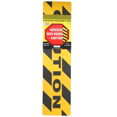 IIT 6x24'' ADHESIVE SKID GUARD SAFETY TREAD - CAUTION