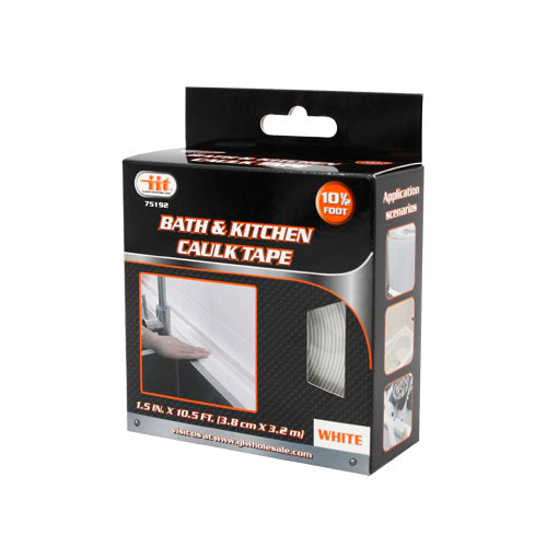 IIT WHITE BATH & KITCHEN CAULK REPAIR TAPE 10'x1.5''