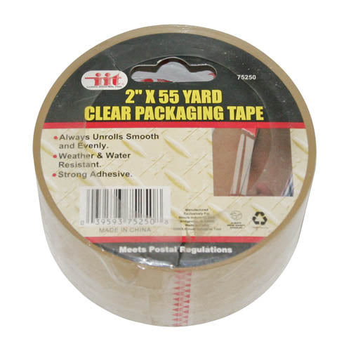 IIT 2'' X 55yd CLEAR PACKING TAPE