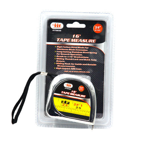 IIT 16' x 3/4'' CHROME TAPE MEASURE