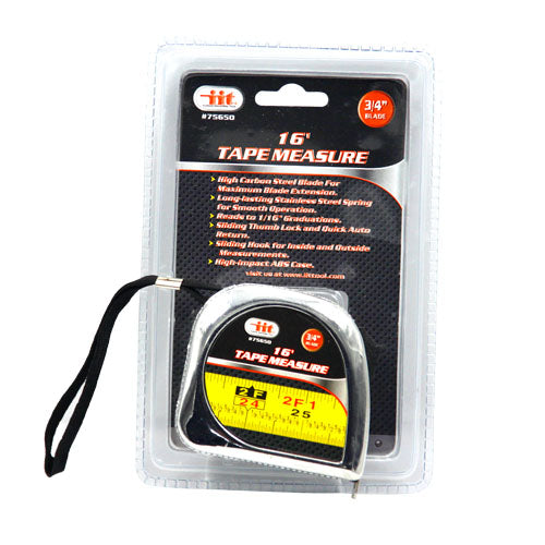 IIT 16' x 3/4'' CHROME TAPE MEASURE