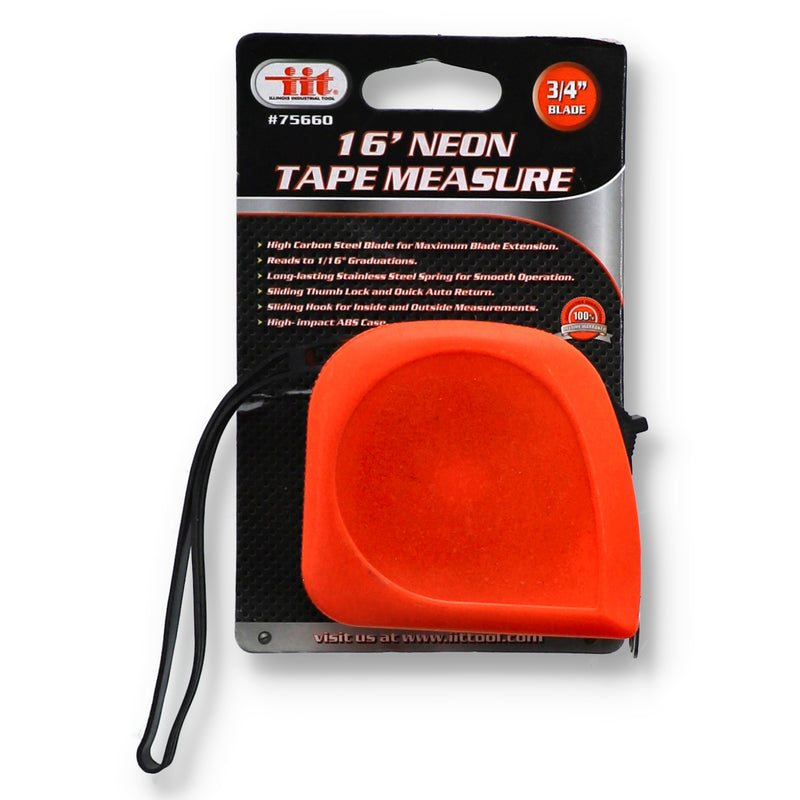 IIT 16' x 3/4'' NEON TAPE MEASURE