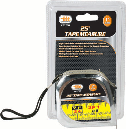 IIT 25' x 1'' CHROME TAPE MEASURE