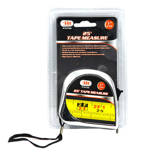 IIT 25' x 1'' CHROME TAPE MEASURE