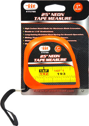 IIT 25' x 1'' NEON TAPE MEASURE