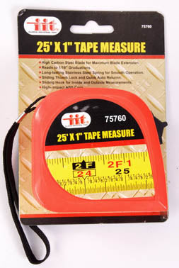 IIT 25' x 1'' NEON TAPE MEASURE