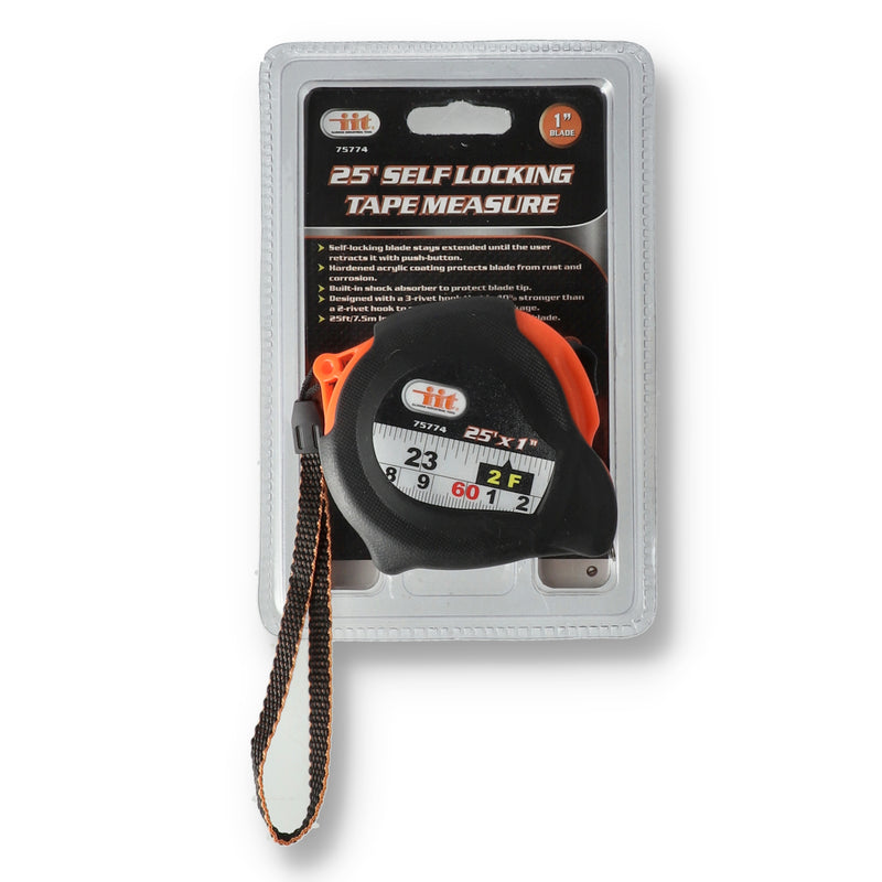 IIT 25'x1'' SELF LOCKING TAPE MEASURE