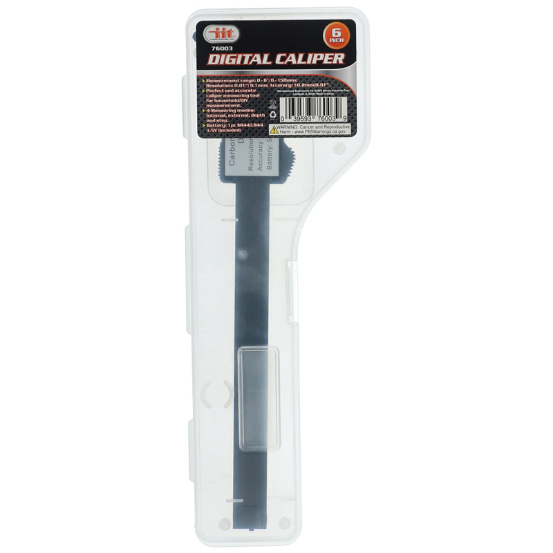 IIT 6'' ELECTRONIC DIGITAL CALIPER IN PVC BOX