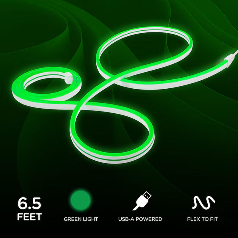 ENBRIGHTEN 6.5' USB-POWERED FLEX LIGHT- GREEN -NO ADVERTISING OR AMAZON SALES
