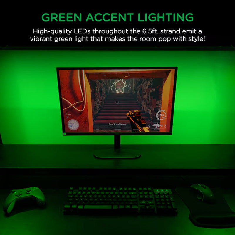 ENBRIGHTEN 6.5' USB-POWERED FLEX LIGHT- GREEN -NO ADVERTISING OR AMAZON SALES