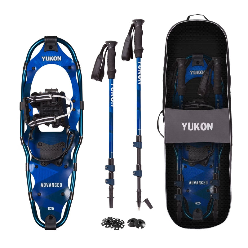 YUKON CHARLIES ADVANCED SNOWSHOES KIT - 8x25'' W/POLES & BAG