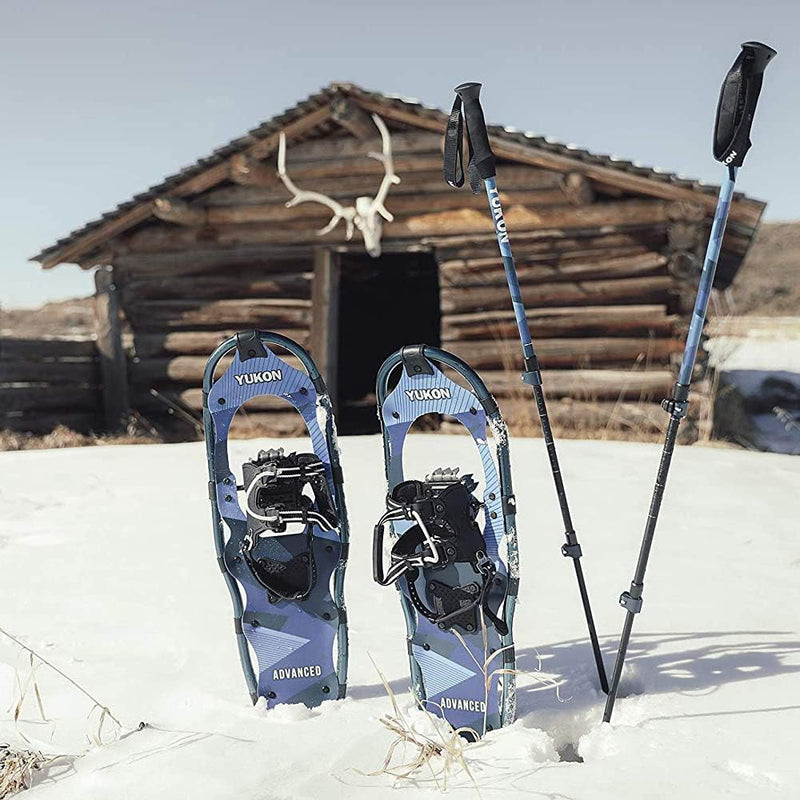 YUKON CHARLIES ADVANCED SNOWSHOES KIT - 8x25'' W/POLES & BAG