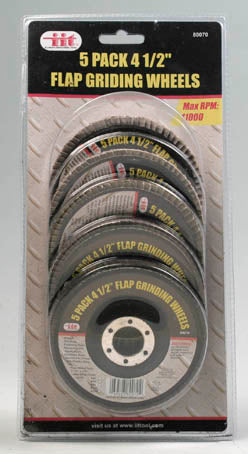 IIT 5pc 4.5'' FLAP GRINDING DISC