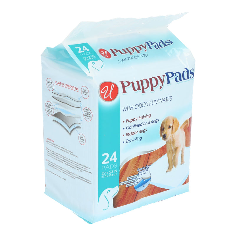 24ct PUPPY TRAINING PADS 22x23''