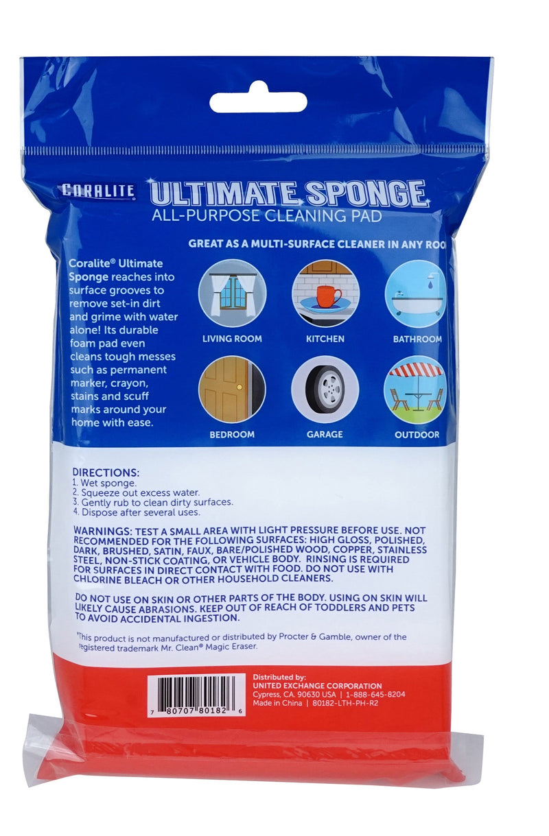 3pk ULTIMAGE SPONGE ALL PURPOSE CLEANING PADS 2.6x2.4x1''