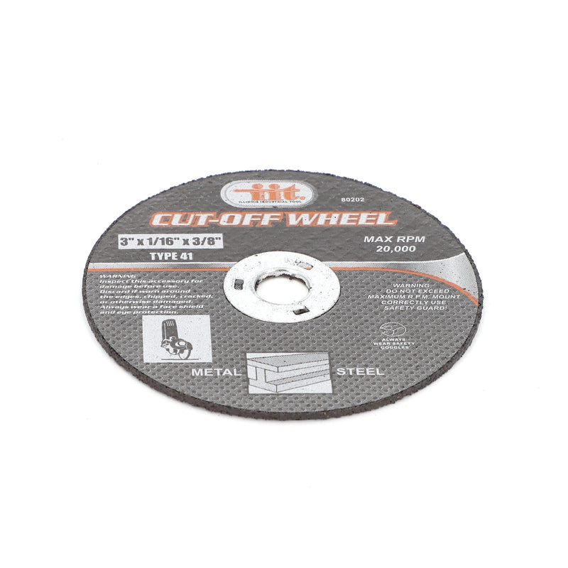 IIT 5PC 3x1/16x3/8'' THIN CUT OFF WHEELS