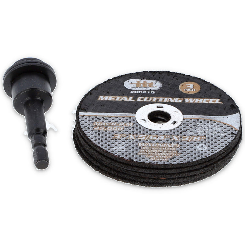 IIT 5pc 3'' CUTTING WHEEL WITH 1/4'' MANDREL