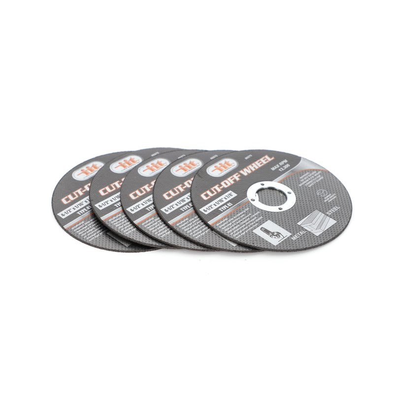 IIT 5PC 4-1/2 x 1/16'' THIN CUT OFF WHEELS