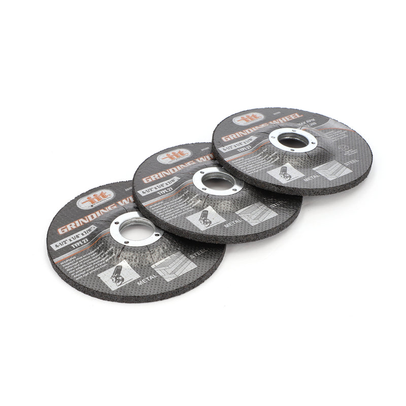 IIT 5PC 4-1/2x1/4x7/8'' GRINDING WHEELS DEPRESSED HUB