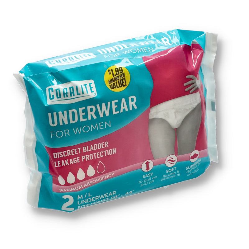 CORALITE 2ct WOMENS UNDERWEAR MEDIUM-LARGE