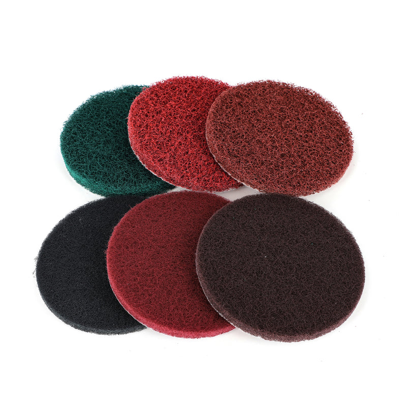 IIT 6PC 5'' HOOK & LOOP FIBER DISC SET 60-100-180-280-400-800 GRIT