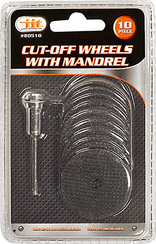 IIT 10pc CUT-OFF WHEELS WITH MANDREL