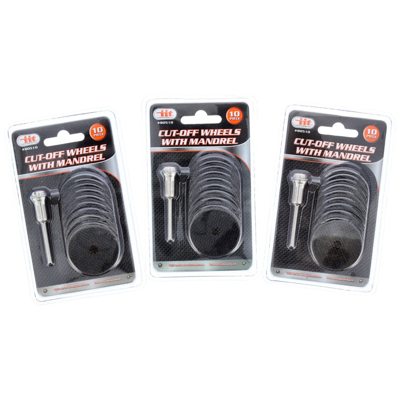 IIT 10pc CUT-OFF WHEELS WITH MANDREL