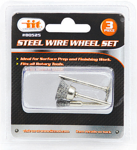 IIT 3PC STEEL WIRE WHEEL SET