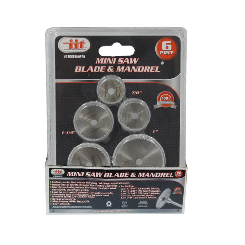 IIT 6pc MINI SAW BLADE & MANDREL