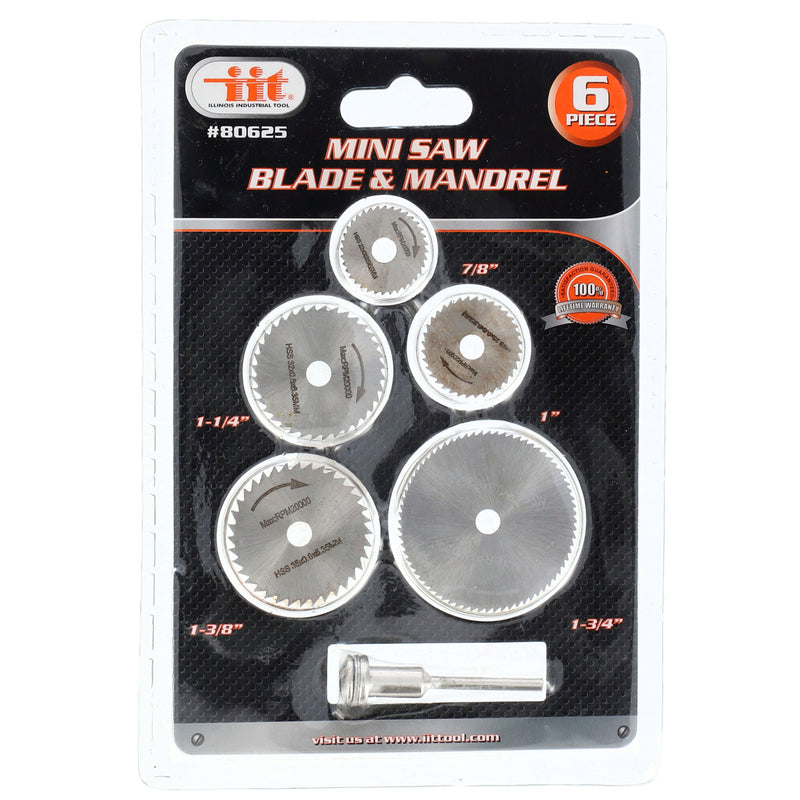 IIT 6pc MINI SAW BLADE & MANDREL