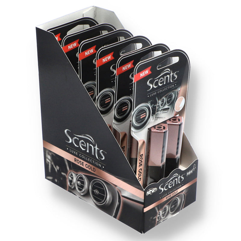 2PK VENT CLIP SCENTS ROSE GOLD