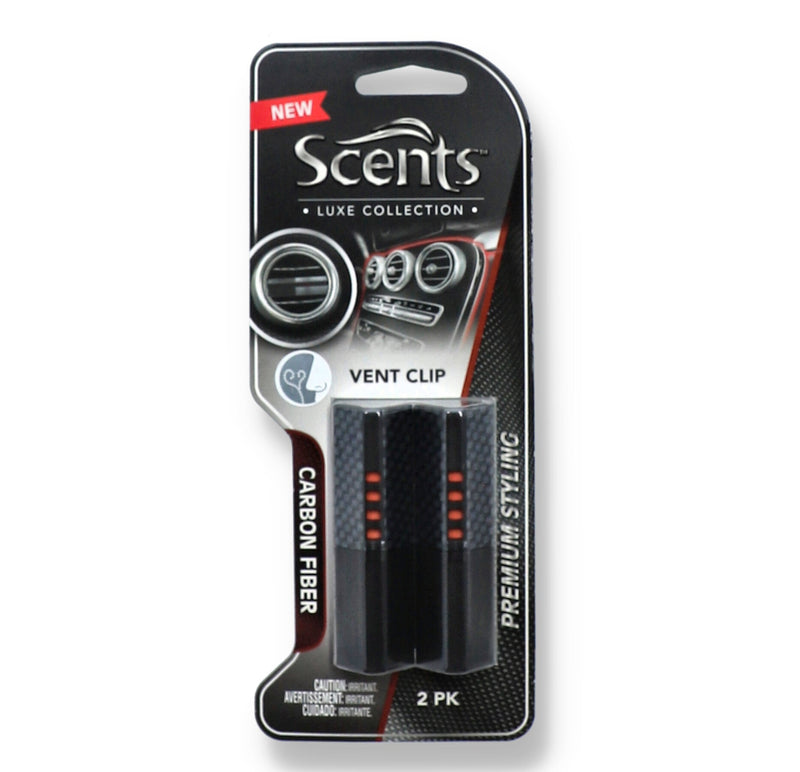 2PK VENT CLIP SCENTS CARBON FIBER
