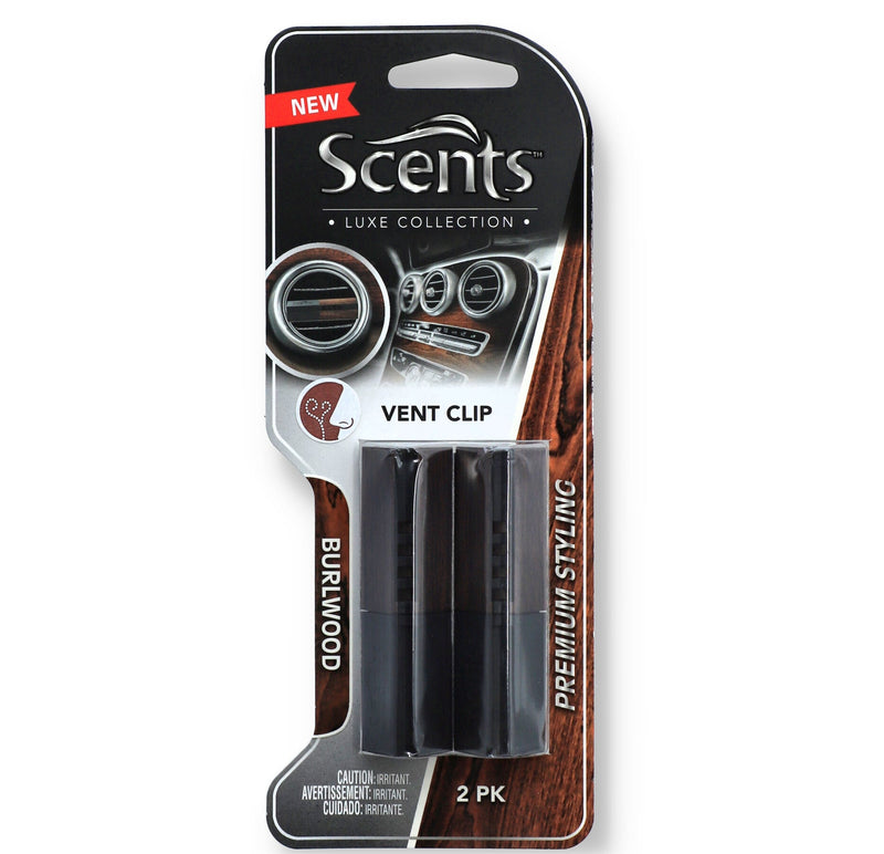 2PK VENT CLIP SCENTS BURLWOOD