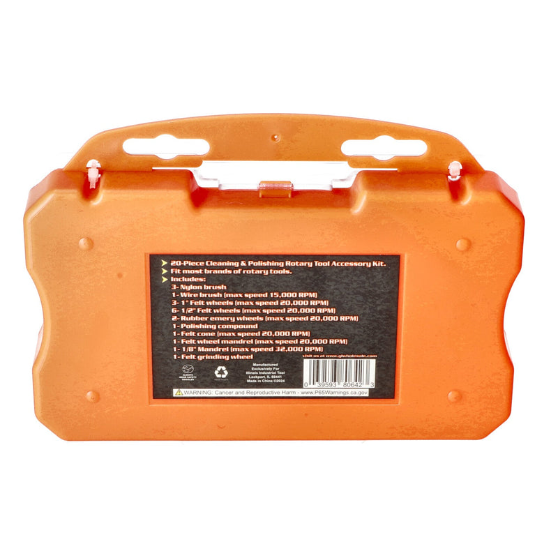 IIT 20PC ROTARY TOOL CLEANING & POLISHING SET