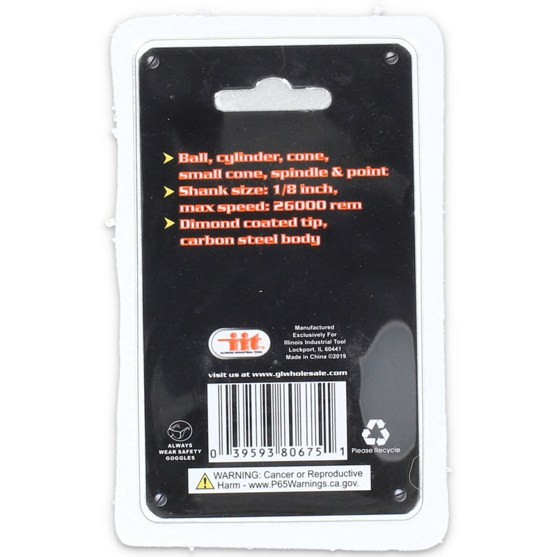 IIT 6p ROTARY TOOL DIAMOND BIT SET