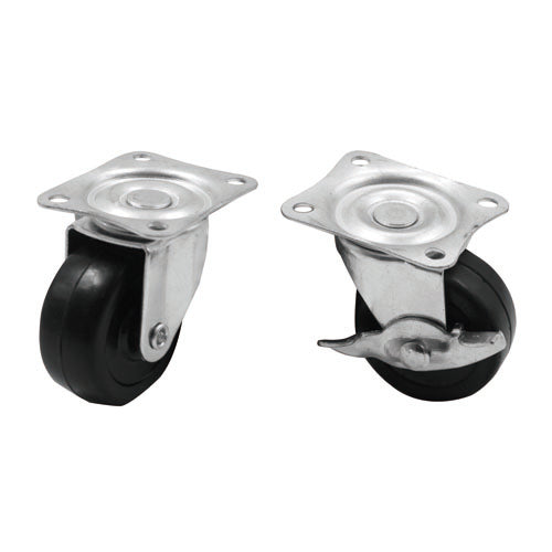 IIT 4pc 2'' CASTER SET 2 WITH BRAKES