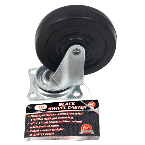 IIT 4'' x 1'' BLACK SWIVEL CASTER