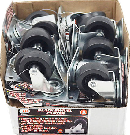 IIT 2'' BLACK SWIVEL CASTER