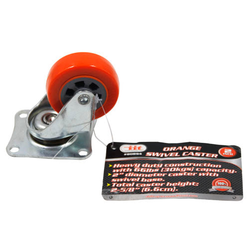 IIT 2'' ORANGE SWIVEL CASTER
