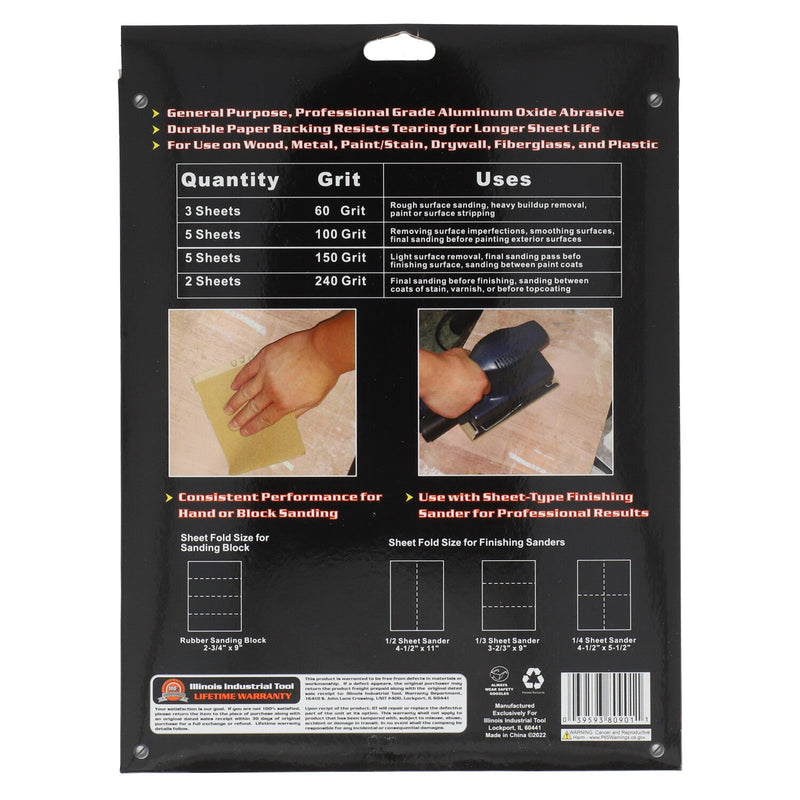 IIT 15pc SANDPAPER ASSORTMENT