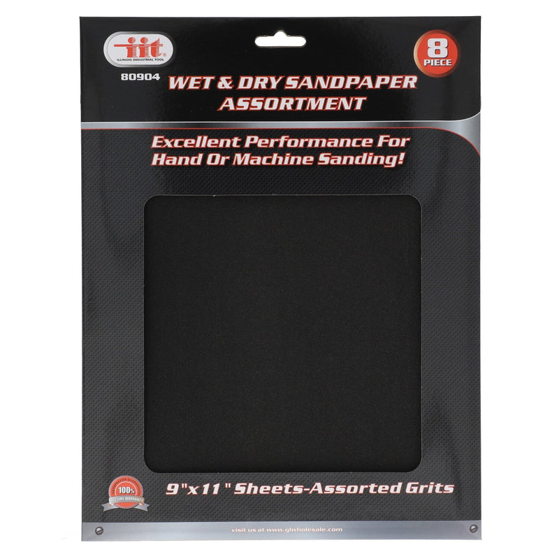 IIT 8pc WET & DRY SANDPAPER