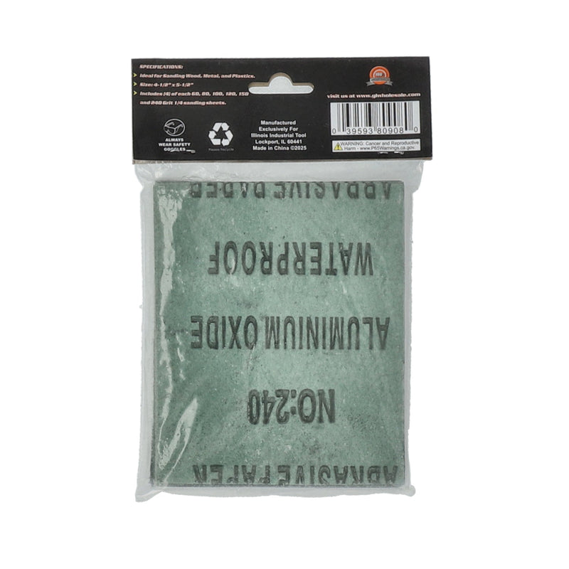80908-IIT 24 SHEET 4.5x5.5'' WATERPROOF SANDPAPER