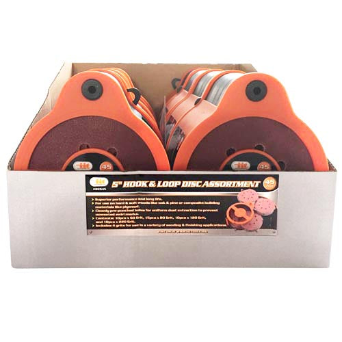 IIT 45pc 5'' HOOK & LOOP DISC ASST.